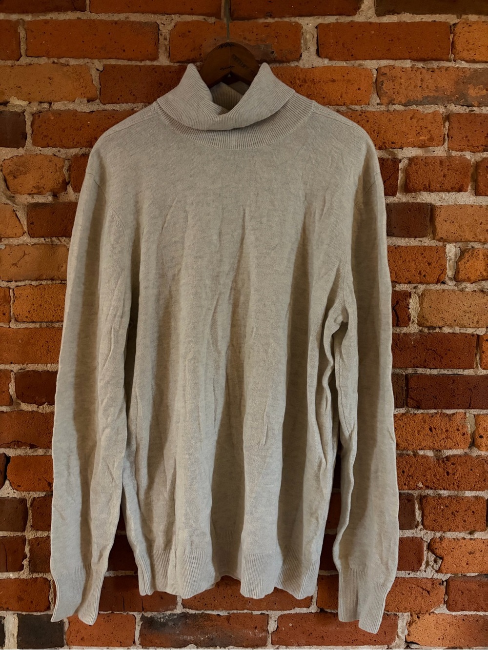 ONS (one nice shirt) - Beige Wool and Cashmere Blend Turtleneck